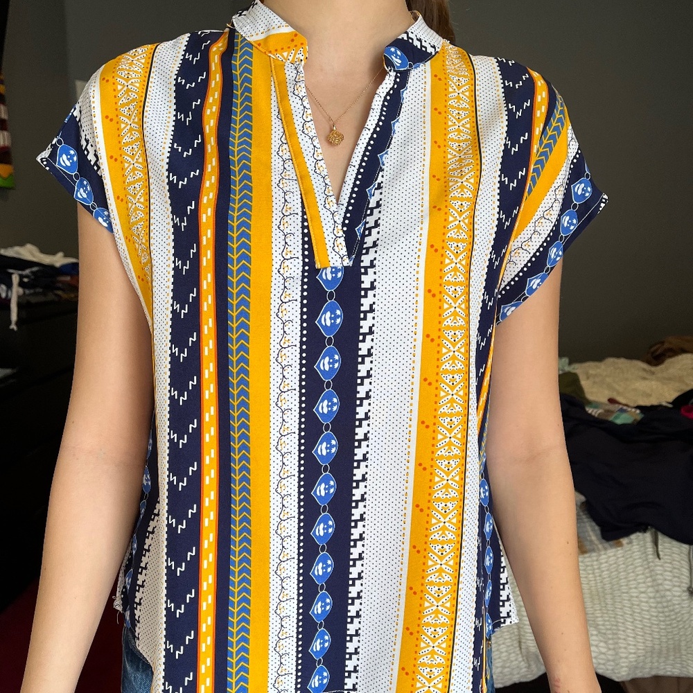Colorful Rayon blouse